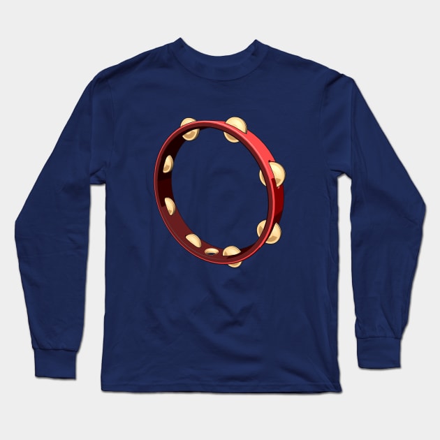 Nice Tambourine Long Sleeve T-Shirt by Cruzncreations